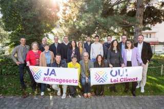 Représentants politiques, présidents de communes, acteurs économiques… c'est un comité hétéroclite qui a lancé sa campagne en faveur de la Loi Climat.
